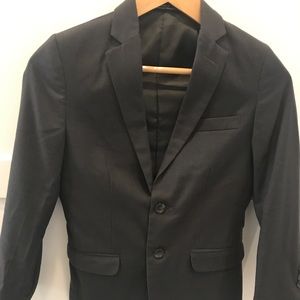 Calvin Klein boys charcoal gray blazer
